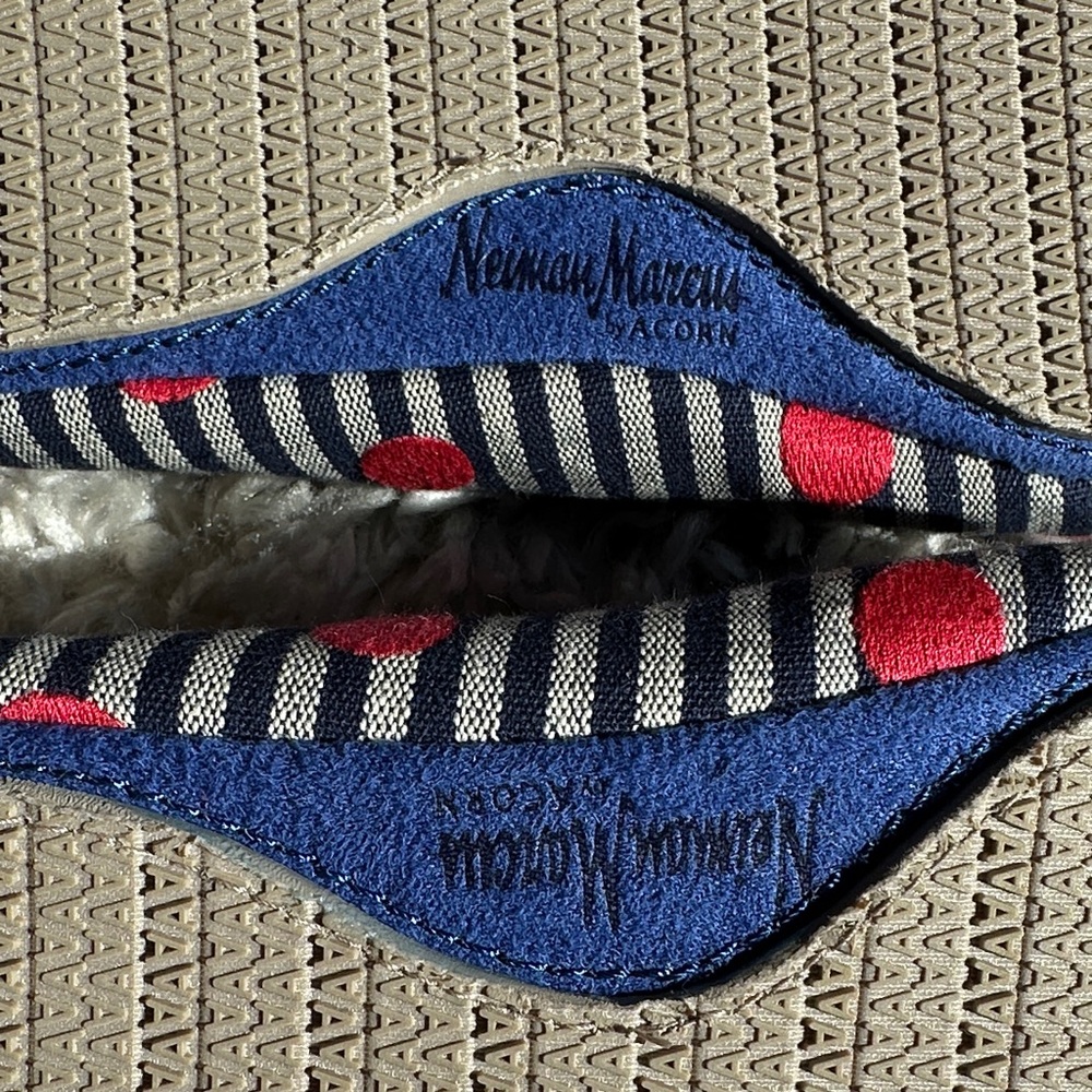 NWOT Acorn Striped and Polka Dot Slippers - Picture 3 of 5